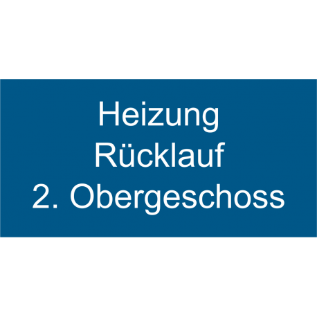 Folien-Schild Text graviert