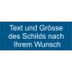 Gravur-Schild