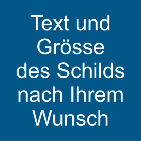 Gravur-Schild