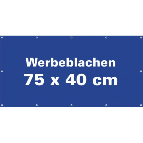 Werbeblache 75x40cm