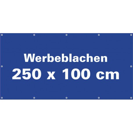 Werbeblache 250x100cm
