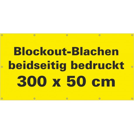 Blockout Werbebanner