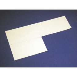 Papier-Einlage zu Modell 1502 weiss  -  10 Blatt A4