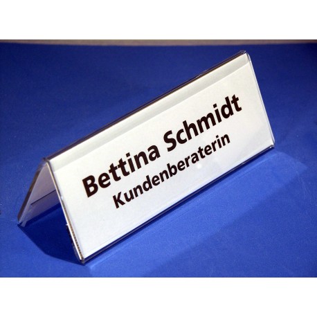 Tischnamensschild Acrylglas 210x74mm