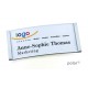 Namensschild polar® 30 "metal" 70x30mm edelstahl matt
