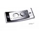 Namensschild polar® 30 "metal" 70x30mm chrom hochglanz