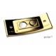 Namensschild polar® 35 "metal" 80x34mm gold