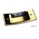 Namensschild polar® 35 "metal" 80x34mm gold
