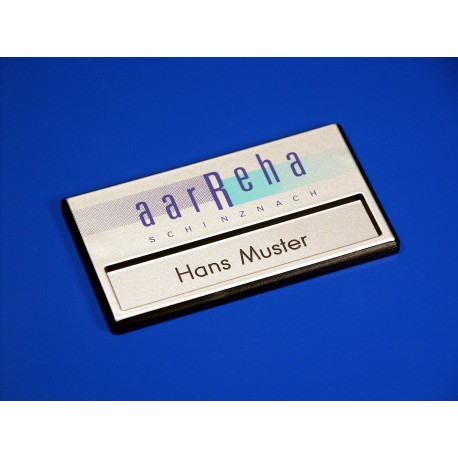 Namensschild Modell A40 dreifarbig bedruckt