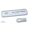 Namensschild OFFICE® 20 Farbe hellgrau mit Magnet standard